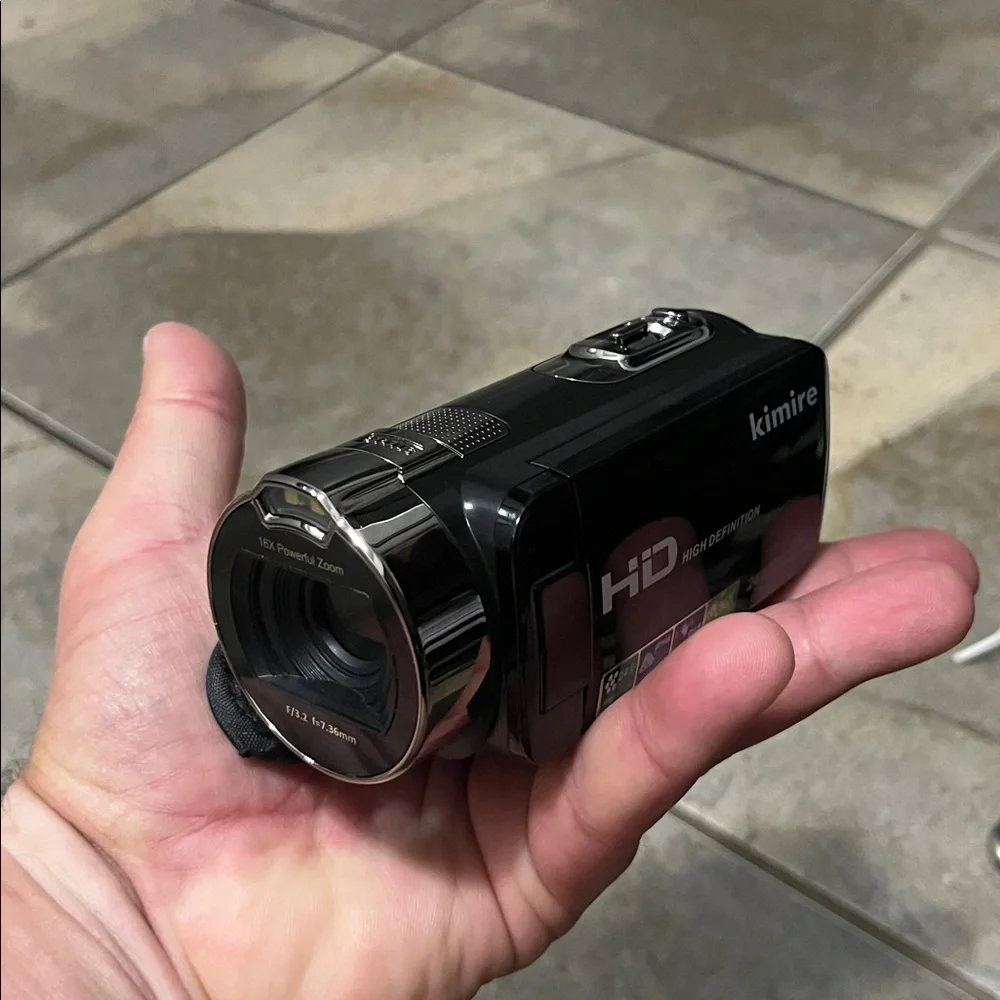 Kimire Black HD Full HD Camcorder - 1920x1080 Video